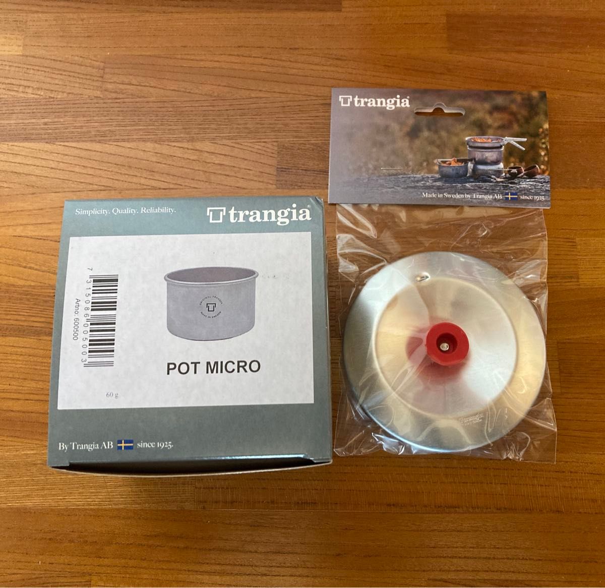 新商品 Trangia Pot Micro 0.5L 赤リッド セット トランギア