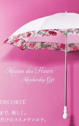 DECORTE ノベルティ 折りたたみ傘 晴雨兼用