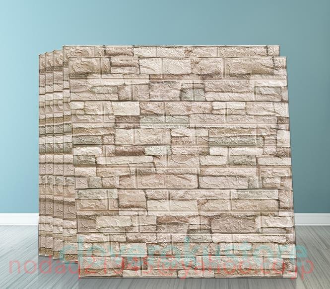 特価★高品質★50枚 70x77cm 背景壁 3D立体レンガ模様壁紙 防水 汚い防止 カビ防止