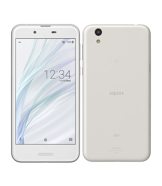 AQUOS sense SHV40[32GB] au シルキーホワイト【安心保証】_画像1