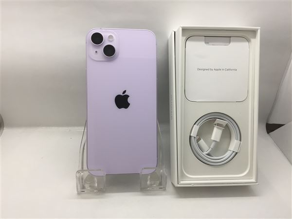 iPhone14 Plus[128GB] SIMフリー MQ4E3J パープル【安心保証】_画像2