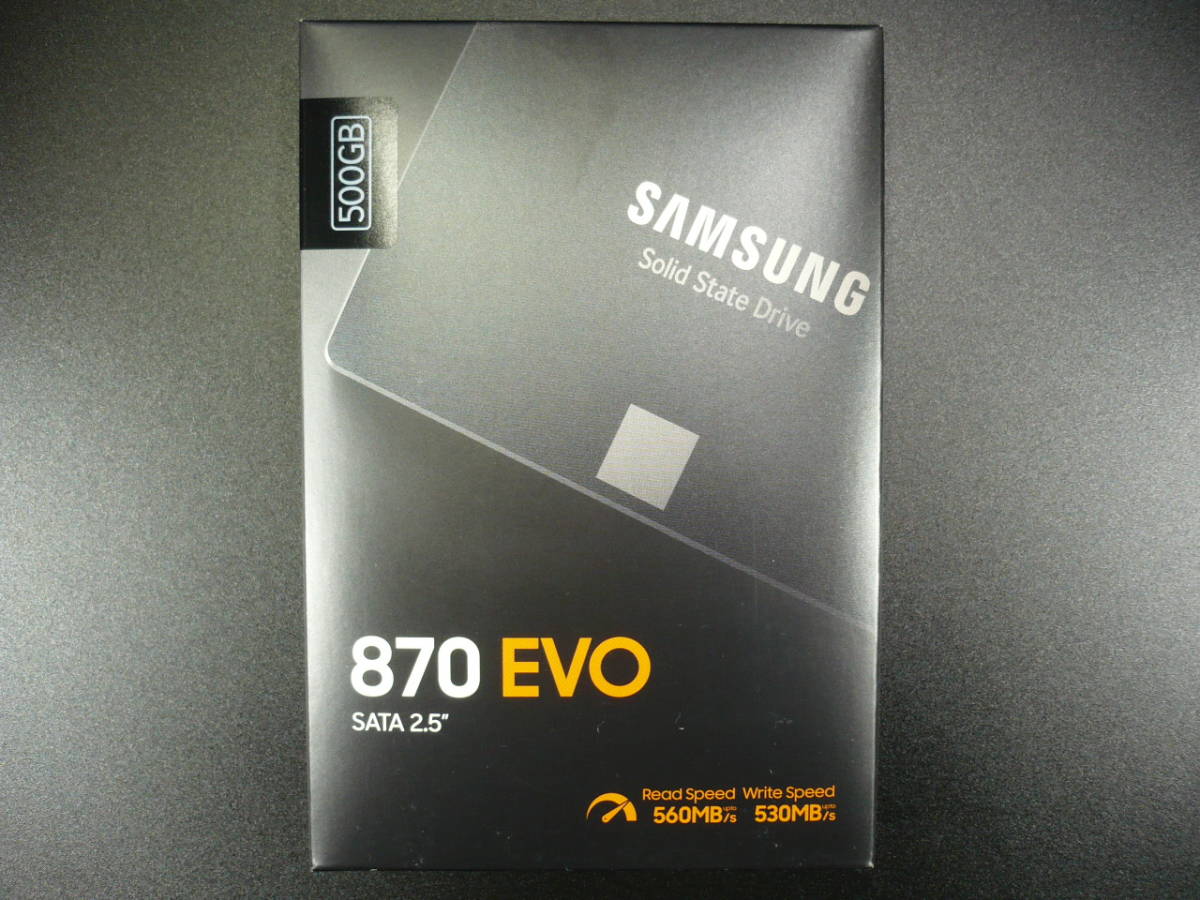 【新品 未使用 未開封】 SAMSUNG SSD 870 EVO 500GB 2.5インチ 7mm SATA MZ-77E500B/IT サムスンの画像1