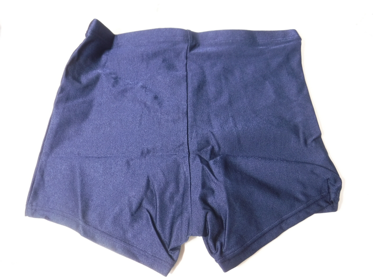  new goods man . school swimsuit 3 point set trunks M size navy blue color unused swim pants acid -mi.- student postage nationwide equal 385 jpy 