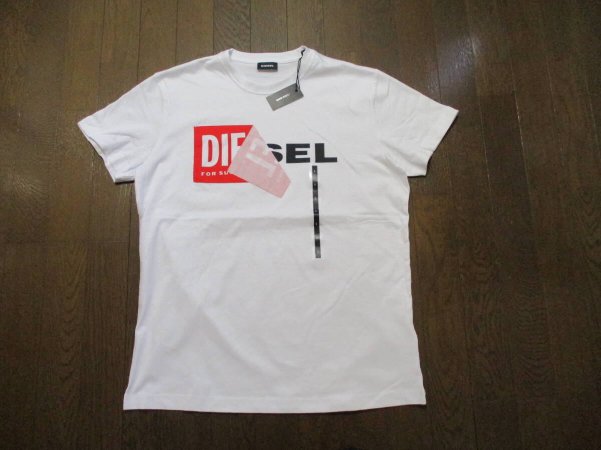 ☆DIESEL/ディーゼル☆未使用 T-DIEGO-QA 半袖Tシャツ サイズ：L ホワイト _画像4