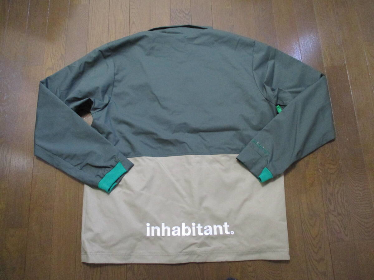 ☆inhabitant/インハビタント☆未使用 ECO NYLON polyest Taffeta フラップポケットコーチジャケット サイズ：XL スキースノボーおしゃれ_画像10