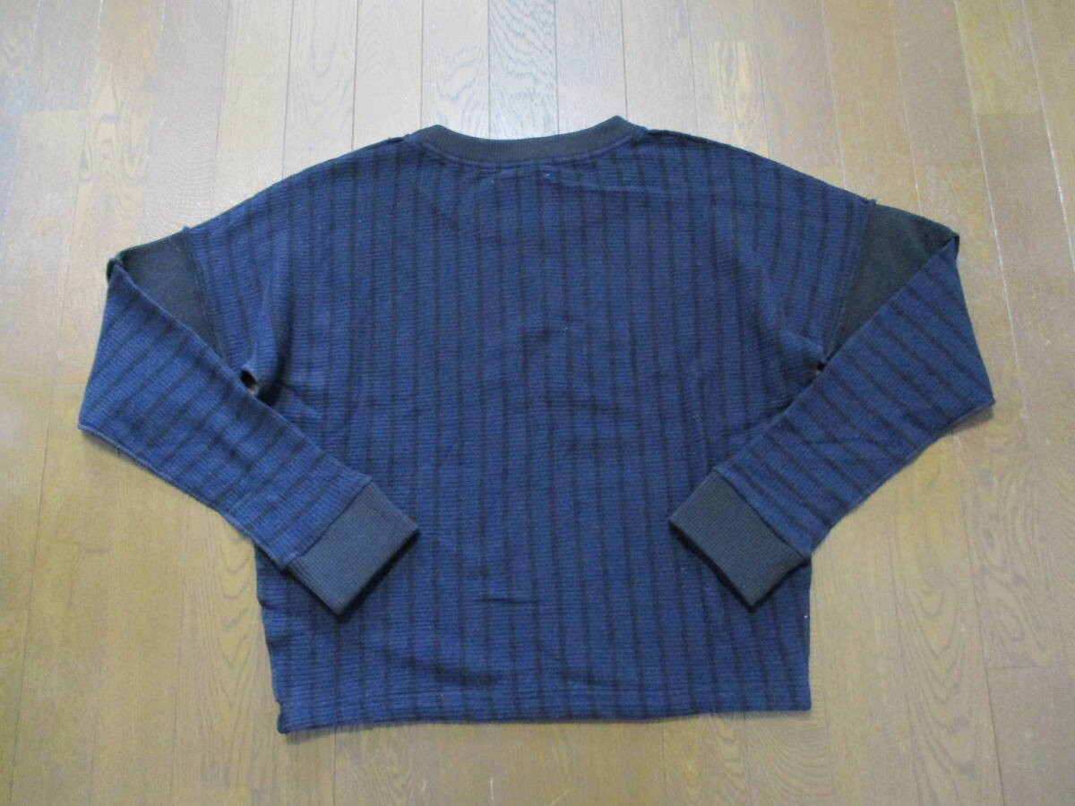 ☆MM6/エムエムシックス メゾンマルジェラ☆未使用 Long Sleeve Striped Knit サイズ：S 切り替えしニットセータードロップショルダーの画像8