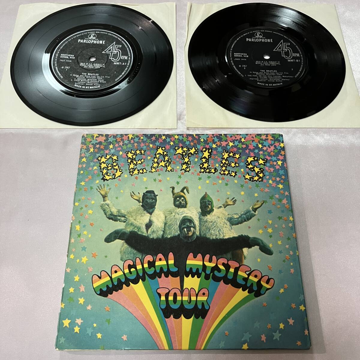 【1stプレス】UKモノラル盤パーロフォン　マト1/1/1/2　MAGICAL MYSTERY TOUR　EP2枚組　ビートルズ　THE BEATLES_画像1