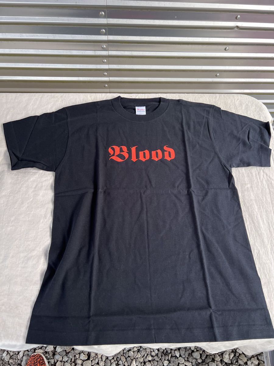 ◆未使用◆黒Tシャツ　Blood◆A-3022_画像3