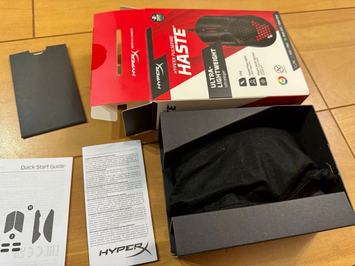 HyperX Pulsefire Haste HMSH1-A-BK/G ゲーミングマウス