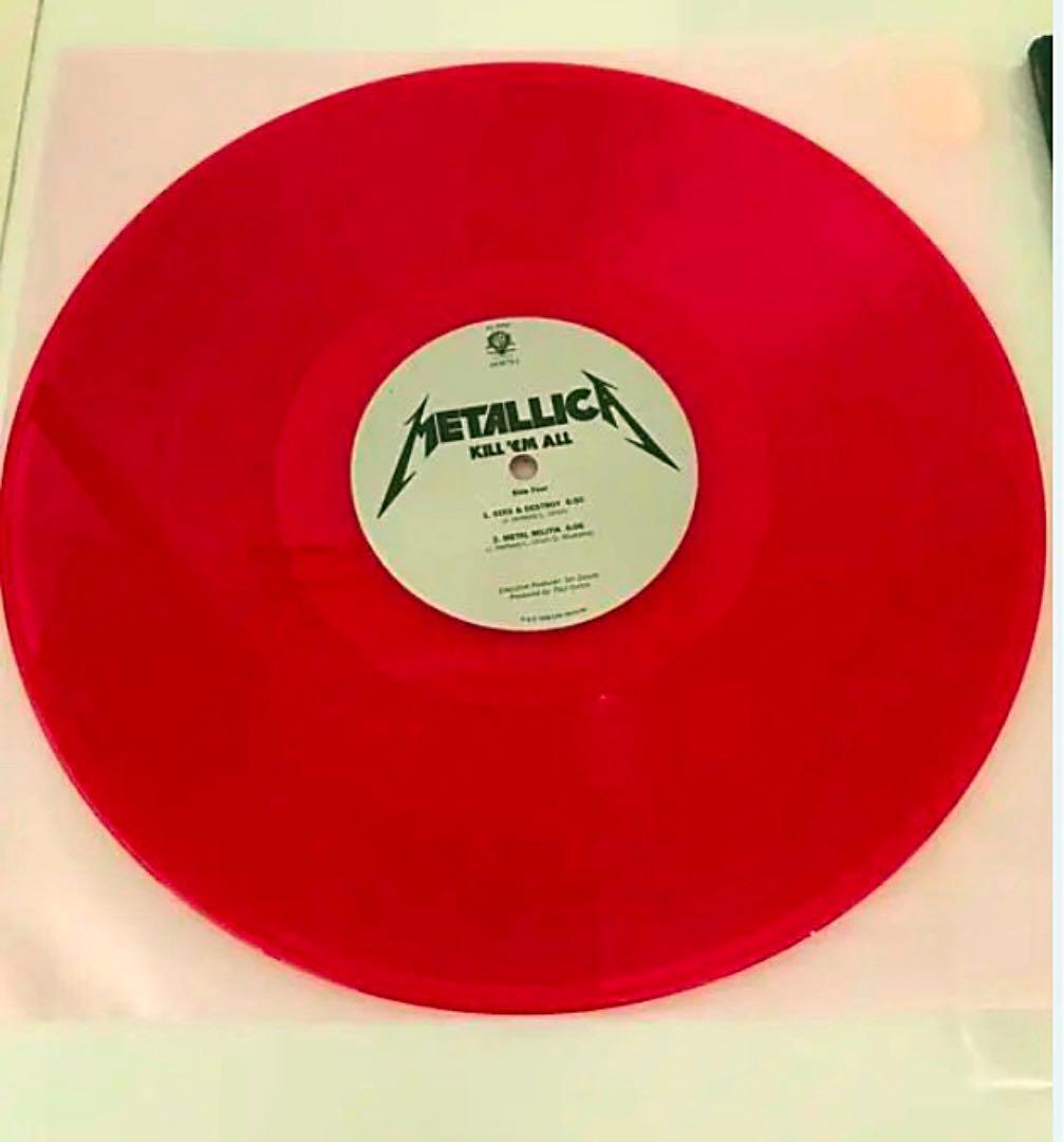 メタリカ キル・エム・オール METALLICA Kill 'Em All Red Vinyl 赤盤 2枚組 世界限定1000枚!_画像5