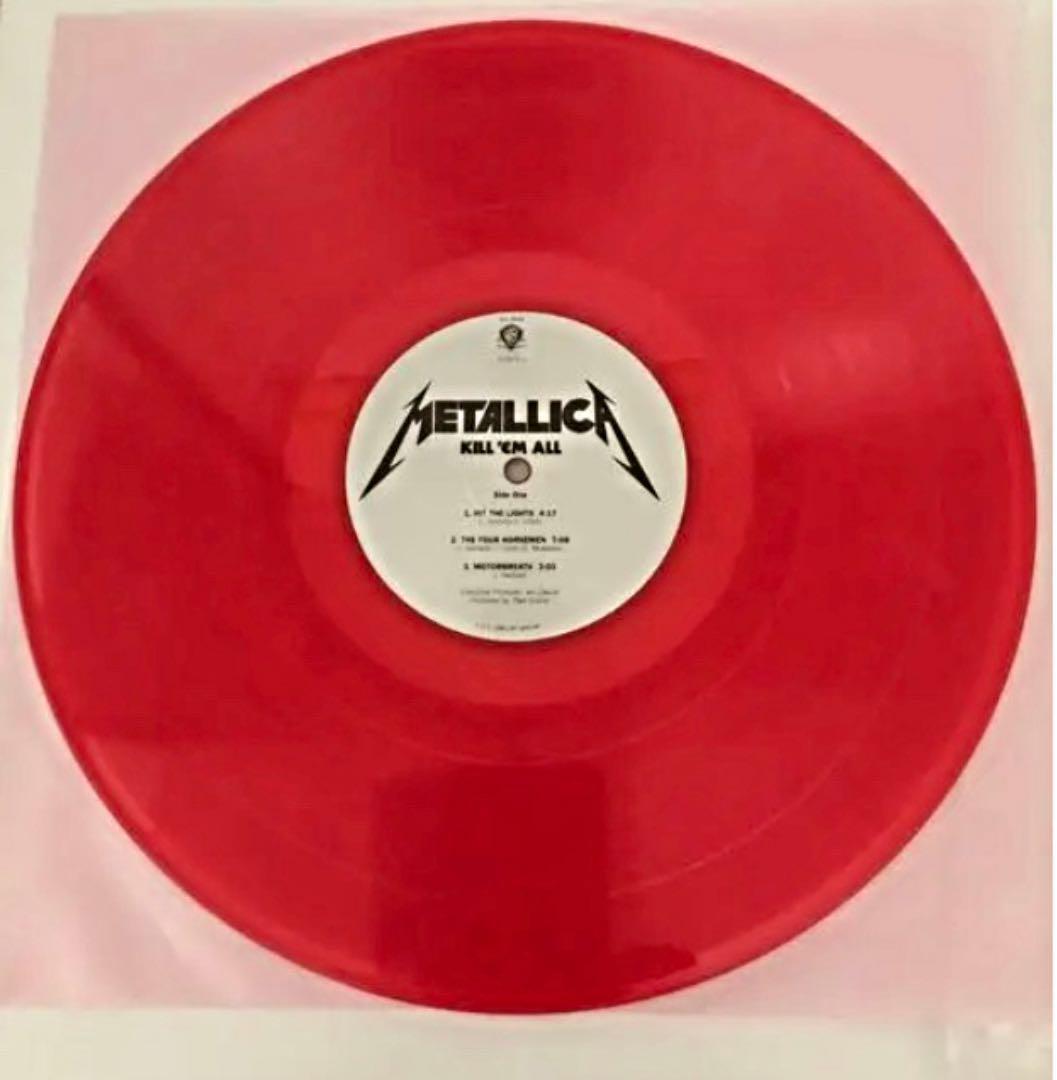 メタリカ キル・エム・オール METALLICA Kill 'Em All Red Vinyl 赤盤 2枚組 世界限定1000枚!_画像3