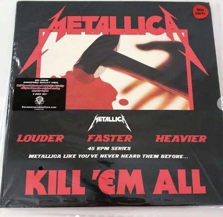 メタリカ キル・エム・オール METALLICA Kill 'Em All Red Vinyl 赤盤 2枚組 世界限定1000枚!_画像1