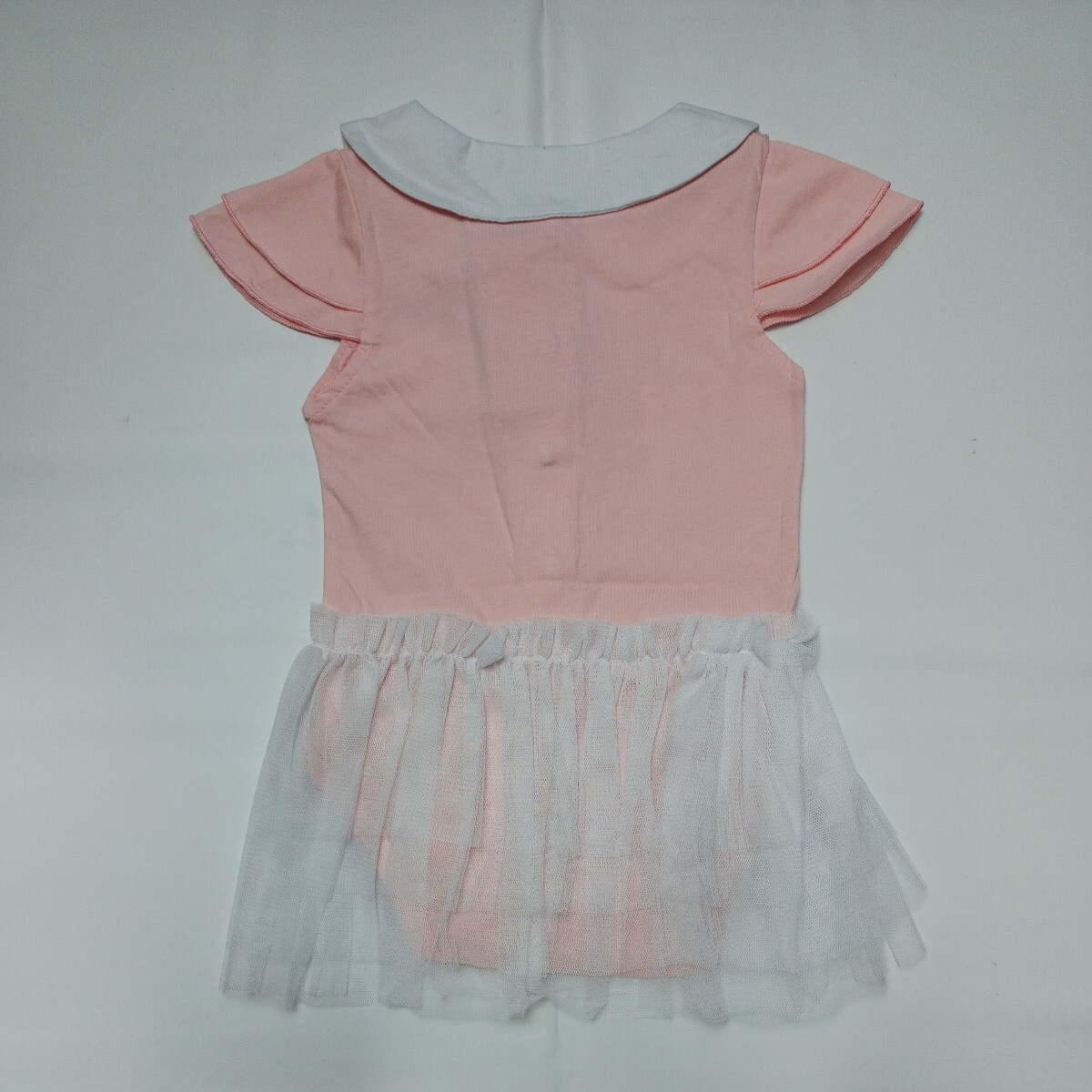 [90 размер ][ не использовался ] baby младенец девочка 90 детский комбинезон платье короткий рукав юбка способ оборка one отметка .. Crown ①