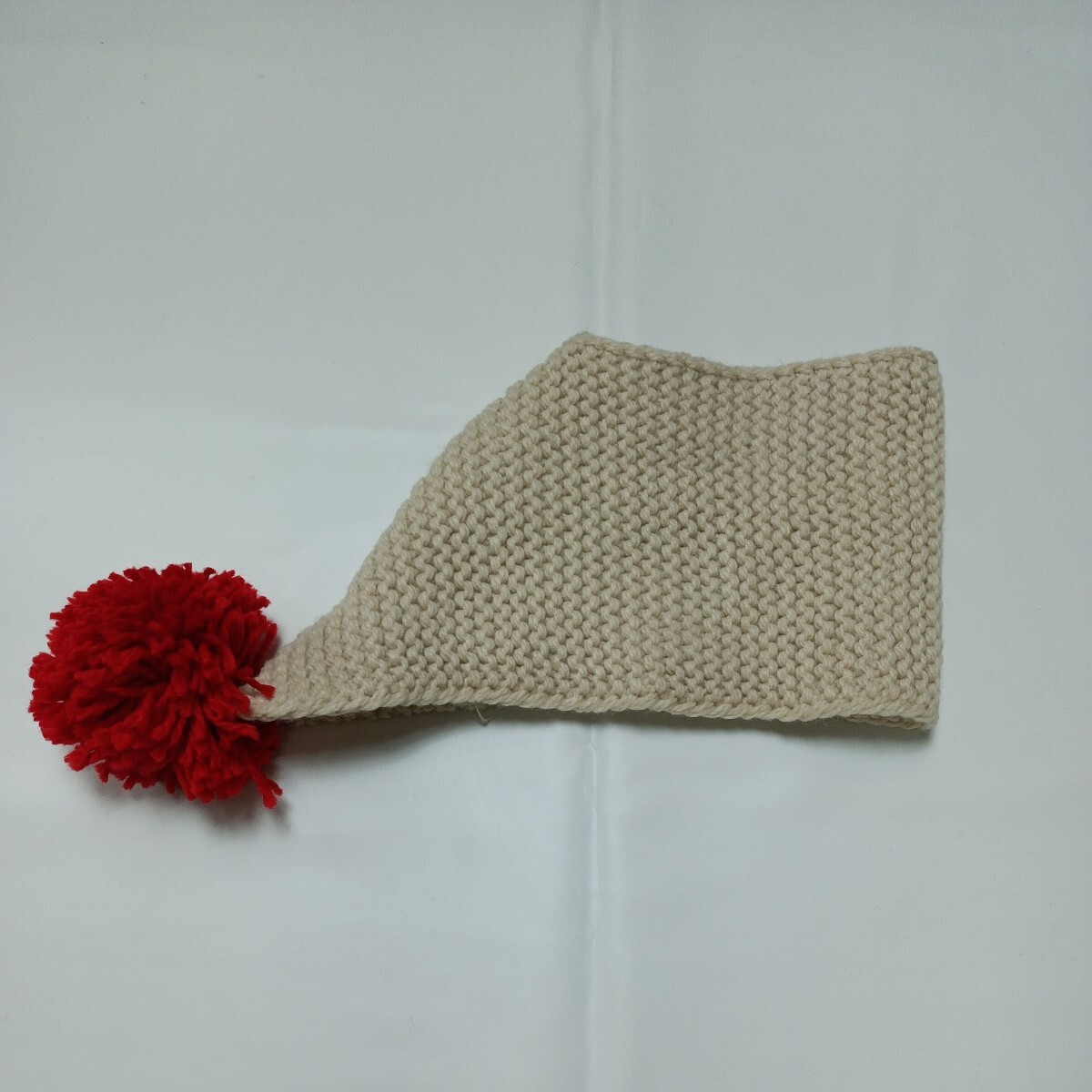 [ beige ][ unused ] baby baby child man girl accessory neck warmer pompon simple plain casual protection against cold 