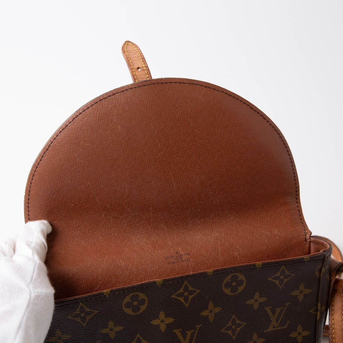 1円 ★LOUIS VUITTON ルイヴィトン シャンティMM ショルダーバッグ モノグラム レザー M51233 斜め掛け ポシェット 鞄 883VI 739-6_画像7