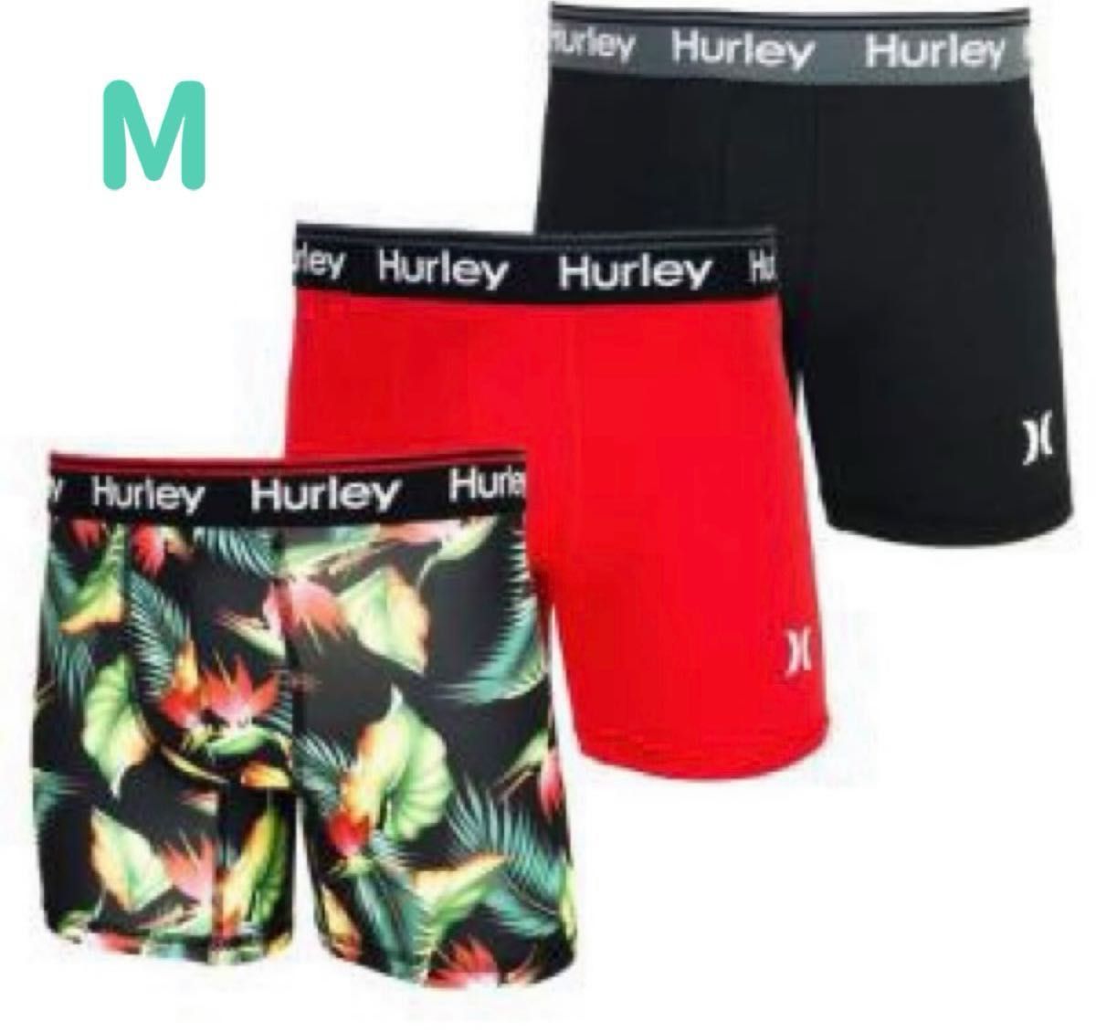 数量限定 Hurley ハーレー ボクサーパンツ 吸汗速乾 Mサイズ 2枚組