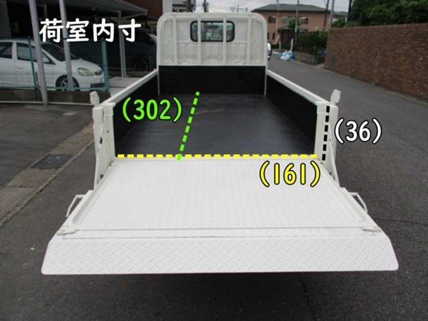 デュトロ 平ボデー パワーゲート 2t積載 4ナンバー 内寸302x161x36　準中型免許(5t)_下にある[写真を見る]で全写真を見れます