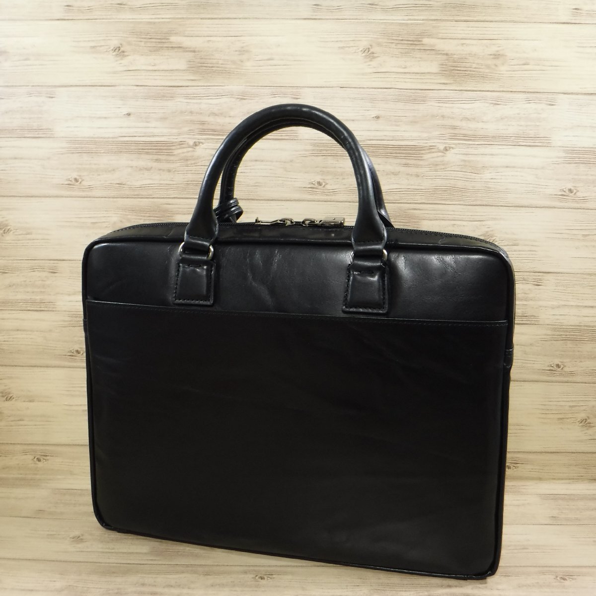 BB646 Mila Schon regular price 42900 jpy new goods black leather business bag key attaching made in Japan A4 arte 196532 black briefcase mila schon