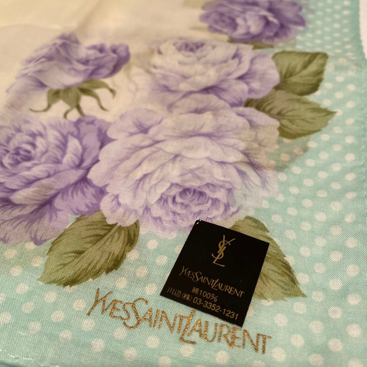 YSL  イヴサンローラン ブランドハンカチ　2枚セット　新品　未使用