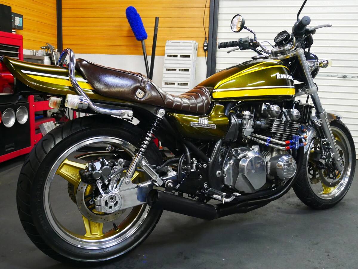 ☆kawasaki ゼファー750 C5 ZR750C-052～ 国内 1995年モデル Z2仕様カスタム 絶好調！動画有ります ☆☆☆程度極上車☆☆☆ の画像4