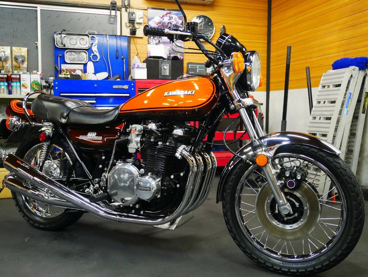 ☆新車並超極上車! kawasaki Z1 1973～4年モデル Z1F-40～ Z1A 車検令和6年12月 ダブルディスク化 絶好調! 動画有ります☆フルレストア車☆の画像1