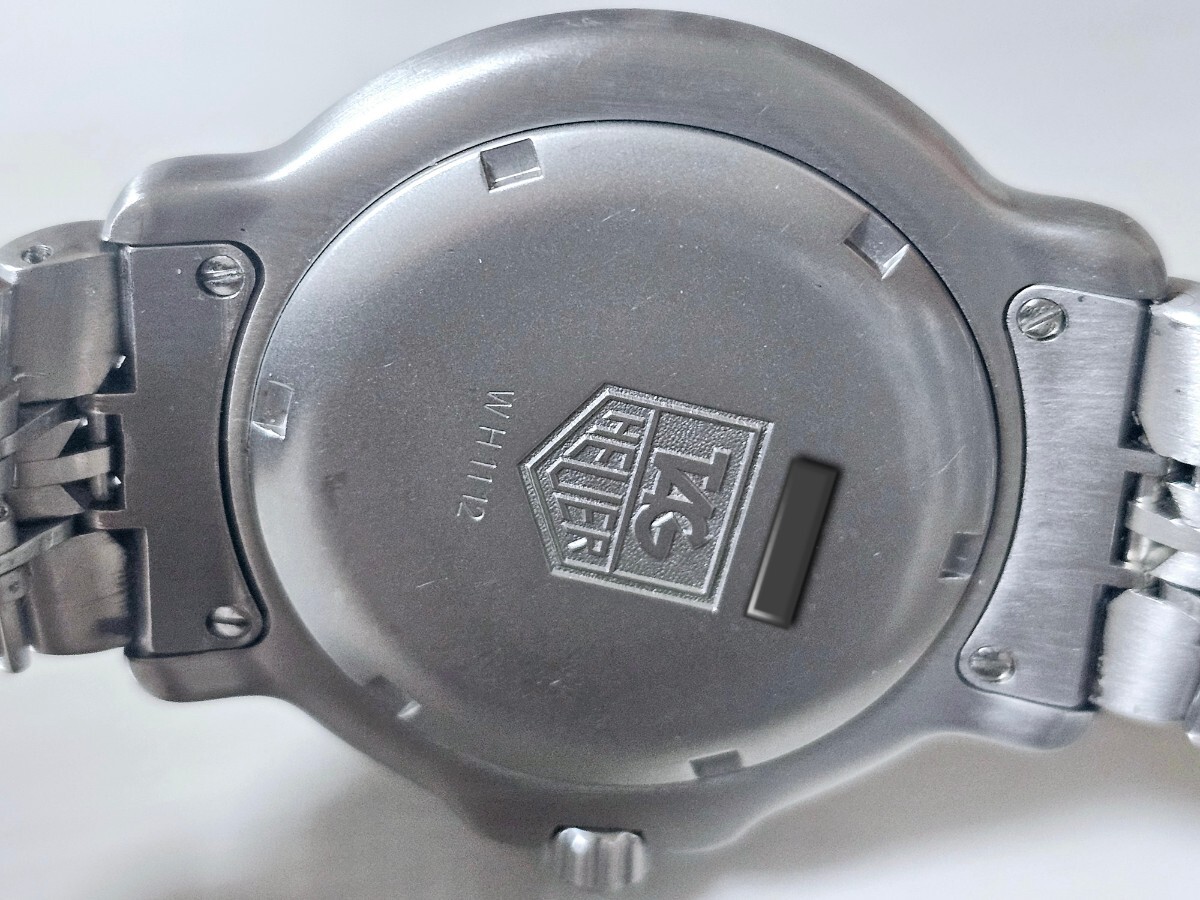 TAG Heuer タグホイヤー PROFESSIONAL プロフェッショナル200mダイバー 紳士用高級腕時計【WH1112】純正ブレス付属品 無し。_画像4