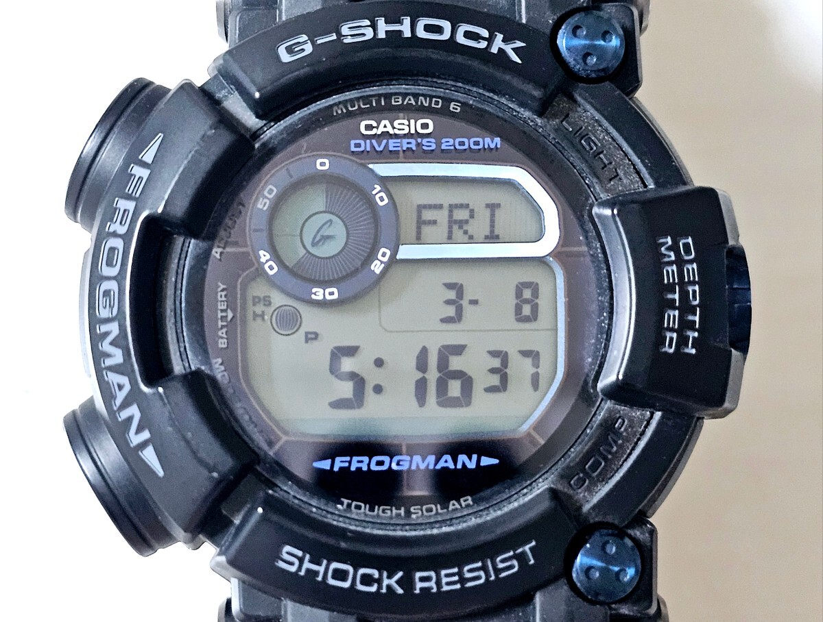 G-SHOCK FROGMAN フロッグマン【GWF-D1000B】電波時計 タフソーラー MASTER OF G-SEA トリプルセンサー搭載_画像6