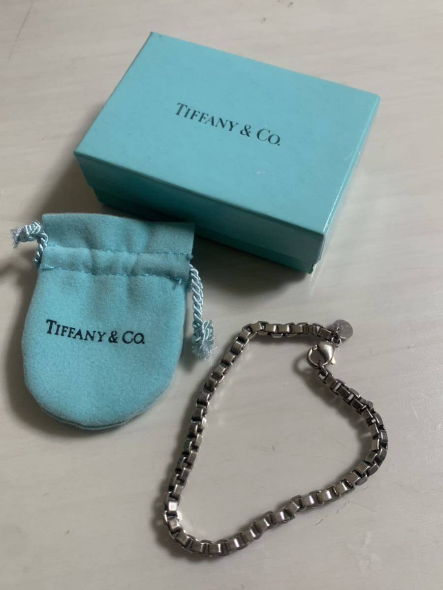 Tiffany &amp; Co Tiffany Benetian Bracelet Accessories Sv925 Серебряные серебряные мужчины