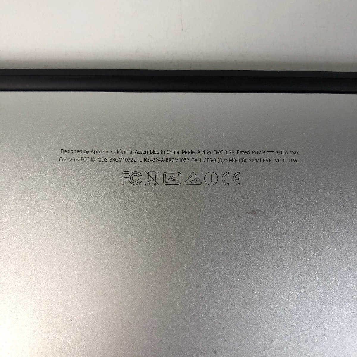 Y8-032八 Apple MacBook Air 2012 A1466 マック 起動 ジャンク品として 綺麗 愛知 80サイズ_画像6