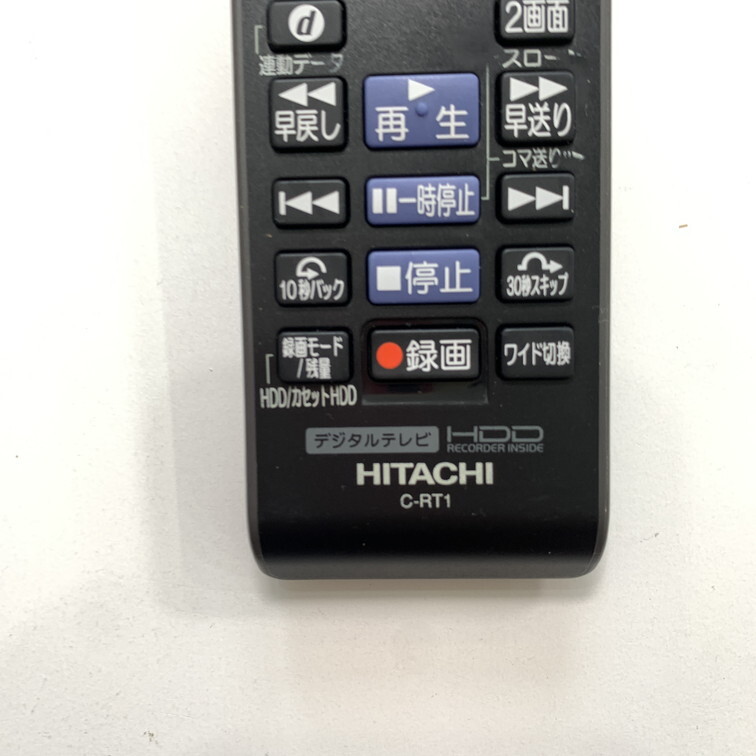 C1J934 【送料１８５円】 TV リモコン / 日立 ヒタチ HITACHI C-RT1 動作確認済み★即発送★ テレビ_画像4