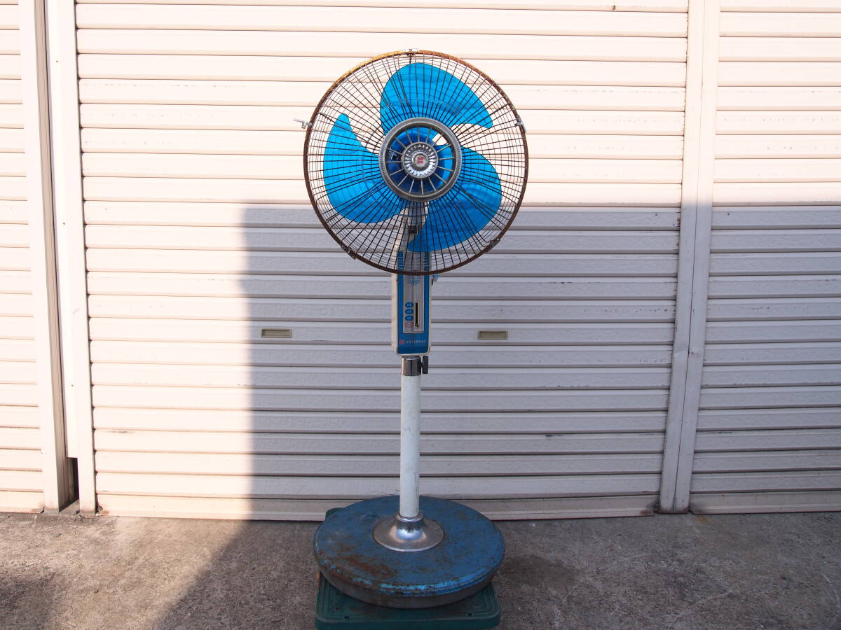 *[3T0228-9] NATIONAL National electric fan F-35VC? 100V DELUXE retro Junk 