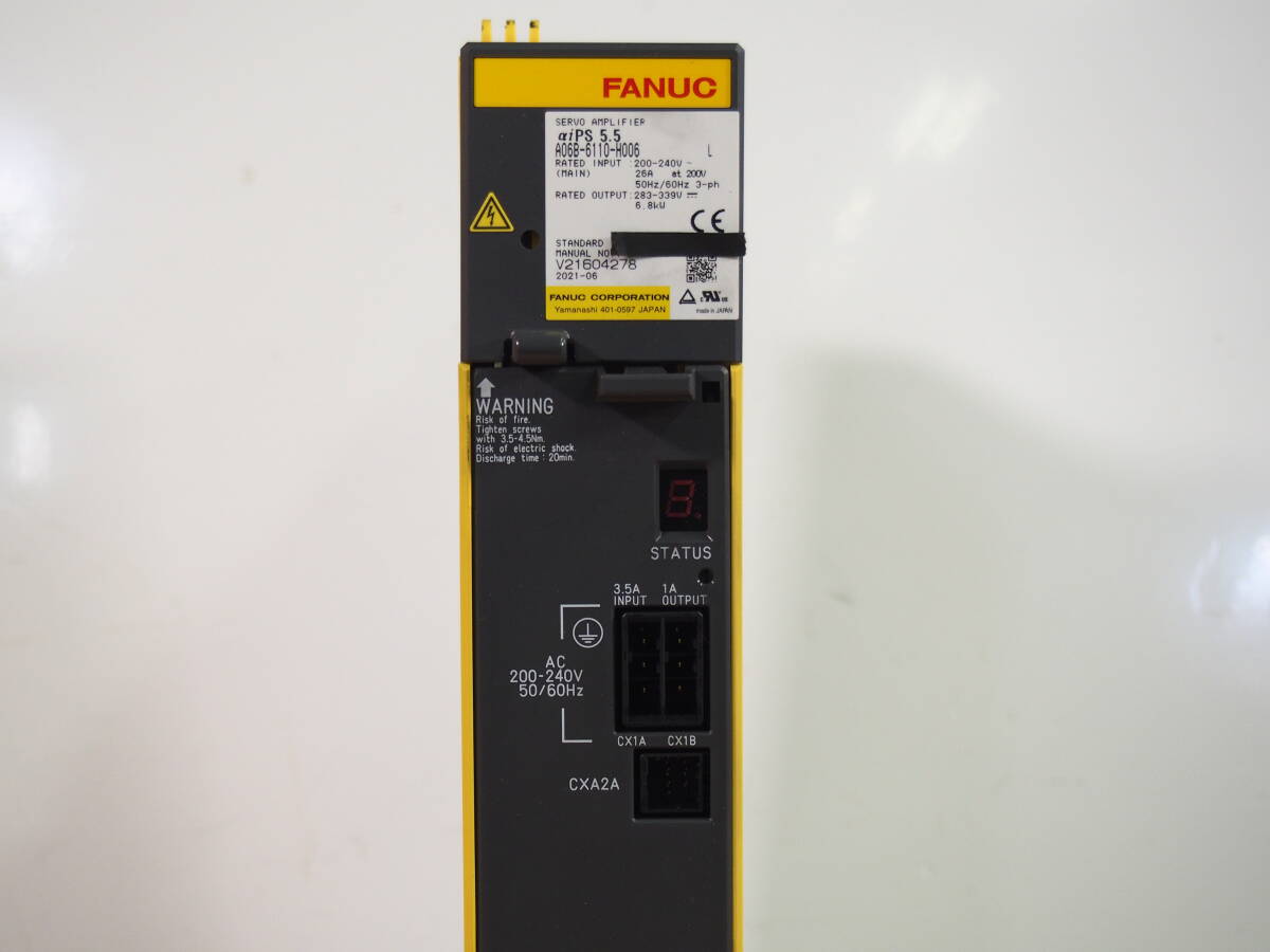 ☆【1T0312-89】 FANUC ファナック A06B-6110-H006 サーボアンプ ジャンク_画像3