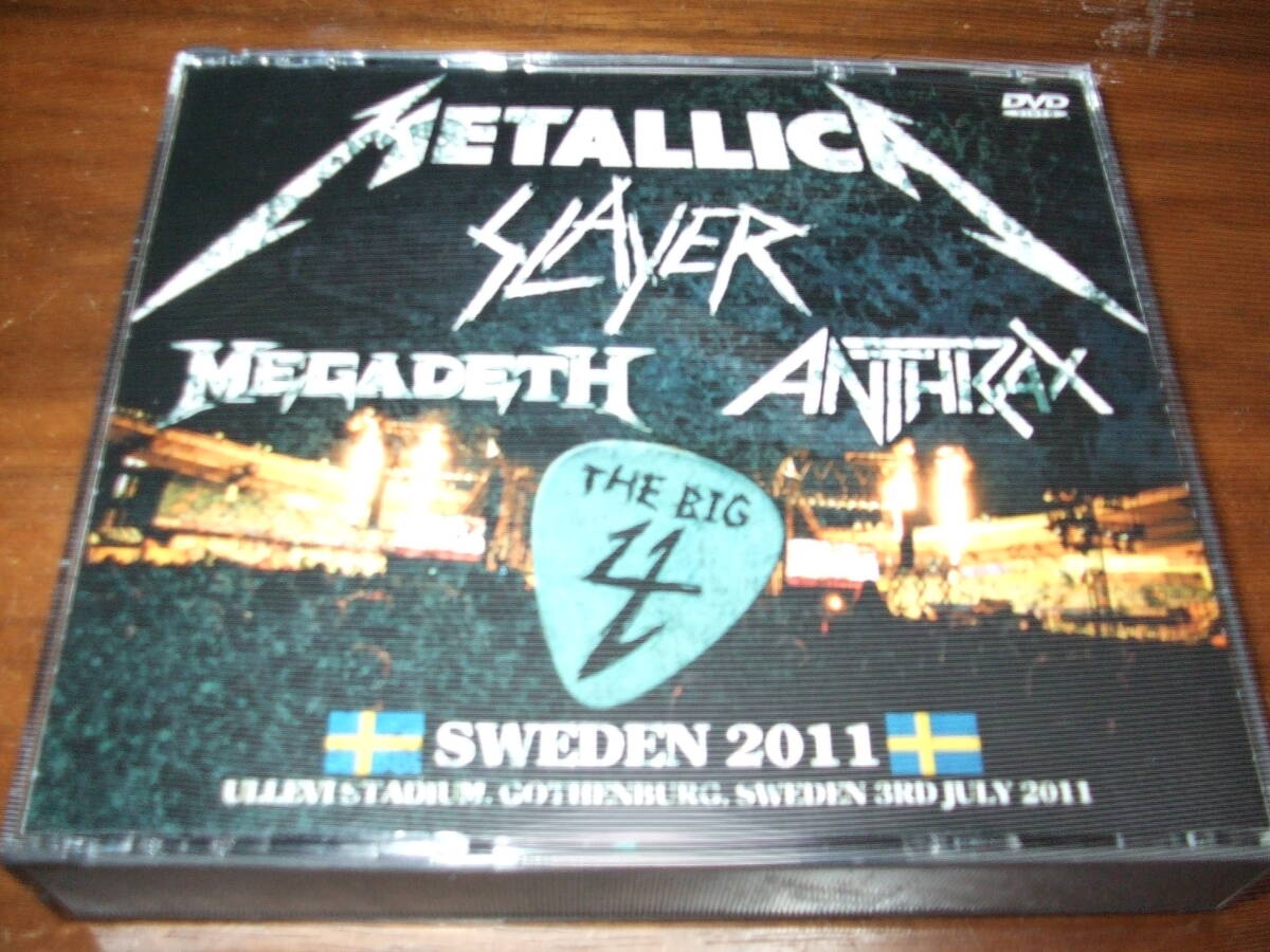 METALLICA / SLAYER / MEGADETH / ANTHRAX《 BIG 4 SWEDEN 2011 》★ライブ映像4枚組_画像1