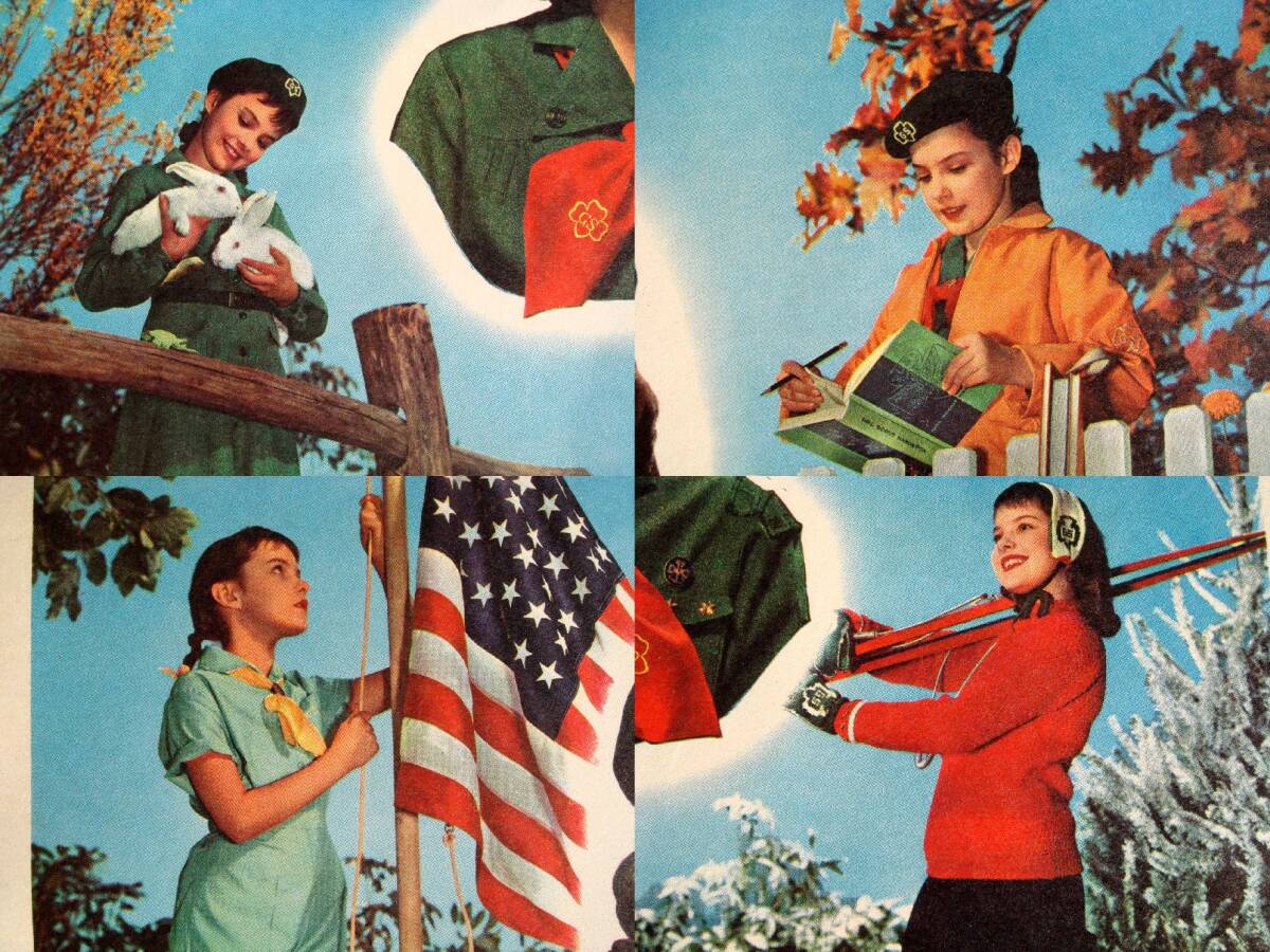 お宝★稀少資料【Girl Scouts of the U.S.A.】米国ガールスカウト★GIRL SCOUT 1959 CALENDAR★入手困難♪_各ページにフィーチャー