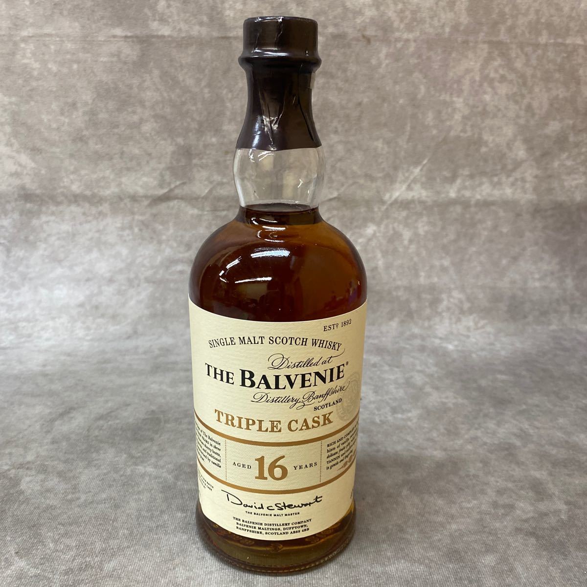 THE BALVENIE バルヴェニー 16年 TRIPLE CASK 700ml 40% お酒 シングルモルト スコッチ ウイスキー 箱付き 未開栓 の画像2