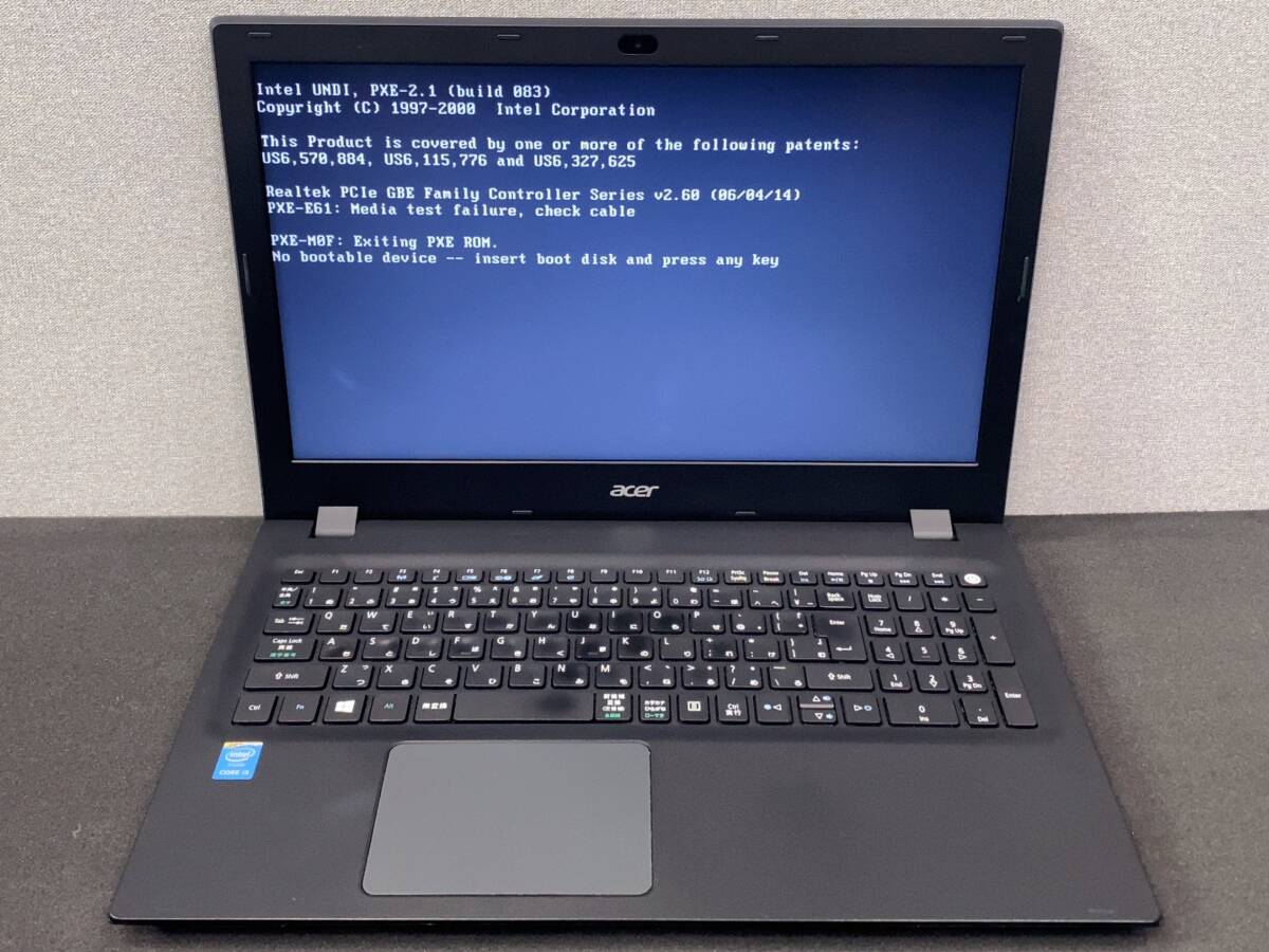 acer N15Q1 ノートパソコン エイサー TravelMate P257 シリーズ CPU Core i5-5200U メモリ4GB SSD/HDD無し ジャンク品 /037760025_画像1