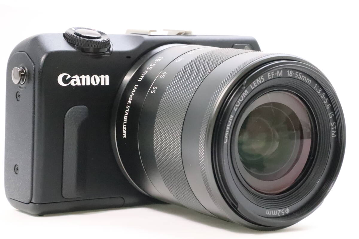 ■新品級■ Canon キヤノン EOS M2 EF-M18-55 IS STM レンズキット ブラック ＃7730_画像3