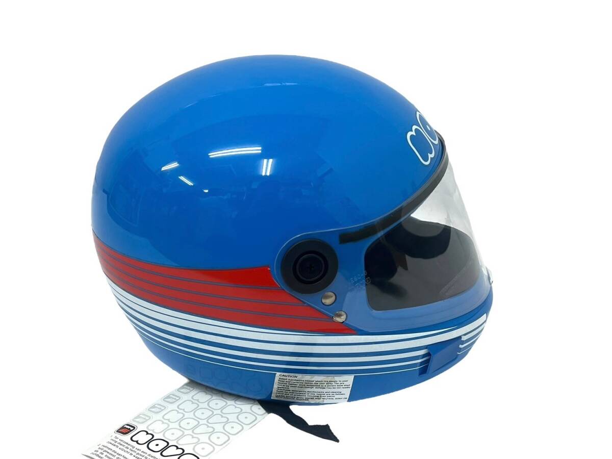 NAVA/ナバ フルフェイス ヘルメット ブルー タグ付き サイズ不明 バイク用品 ヴィンテージ 現状品 (44364OG9)_画像6