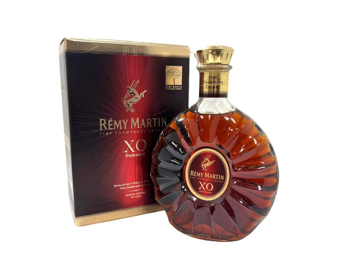 【未開栓/フィルム破れ】REMY MARTIN/レミーマルタン XO EXCELLENCE エクセレンス クリア 1000ml 40% 箱付き 古酒 ブランデー コニャック_画像1