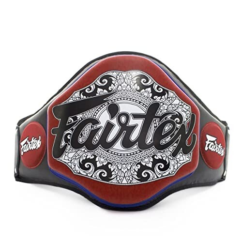 【高評価】Fairtex ベリー パッド ガード BPV3 レッド ブラック ムエタイ キックボクシング MMA K1 マイクロファイバー