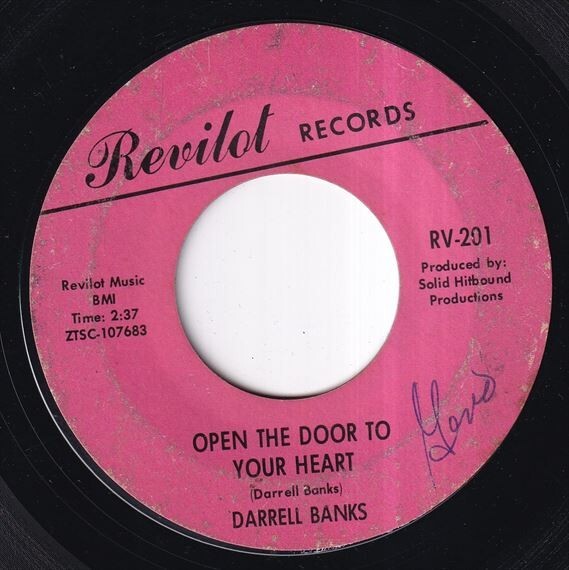 Darrell Banks - Open The Door To Your Heart / Our Love (Is In The Pocket) (C) M467_7インチ大量入荷しました。