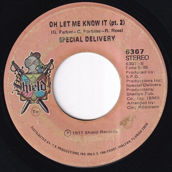 Special Delivery - Oh Let Me Know It (Pt. 1) / Oh Let Me Know It (Pt. 2) (B) N089の画像1