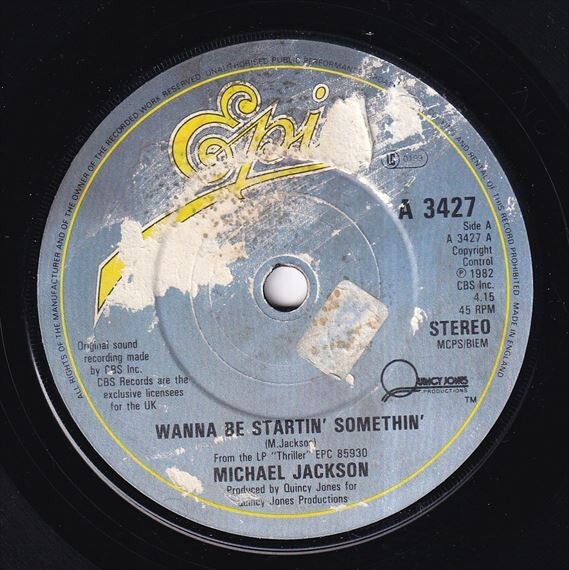 Michael Jackson / The Jacksons - Wanna Be Startin' Somethin' / Rock With You (A) N206の画像2