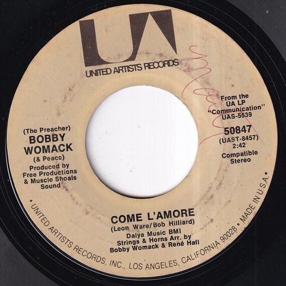 Bobby Womack - That's The Way I Feel About Cha / Come L'Amore (B) L561の画像1