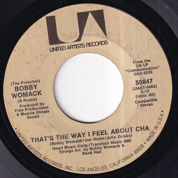 Bobby Womack - That's The Way I Feel About Cha / Come L'Amore (B) L561の画像2