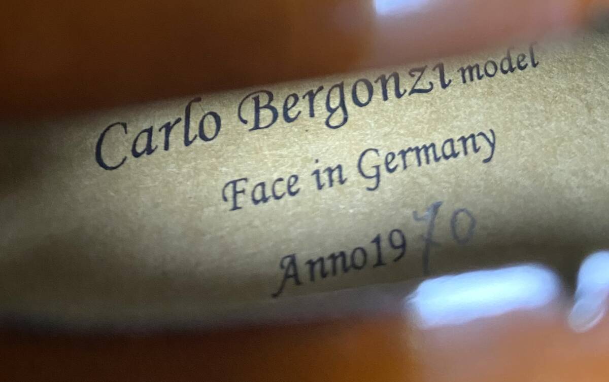 ★ドイツ製バイオリン★ Carlo Bergonzi model カルロ・ベルゴンツィ モデル バイオリン 4/4 Anno1970 violin I240318_画像9