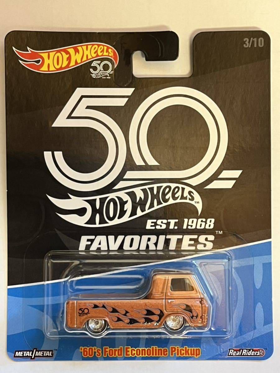 HW ‘60 Ford Econoline Pickup フォード　エコノライン　ピックアップ　50周年フェイバリットアソート　ホットウィール_画像1