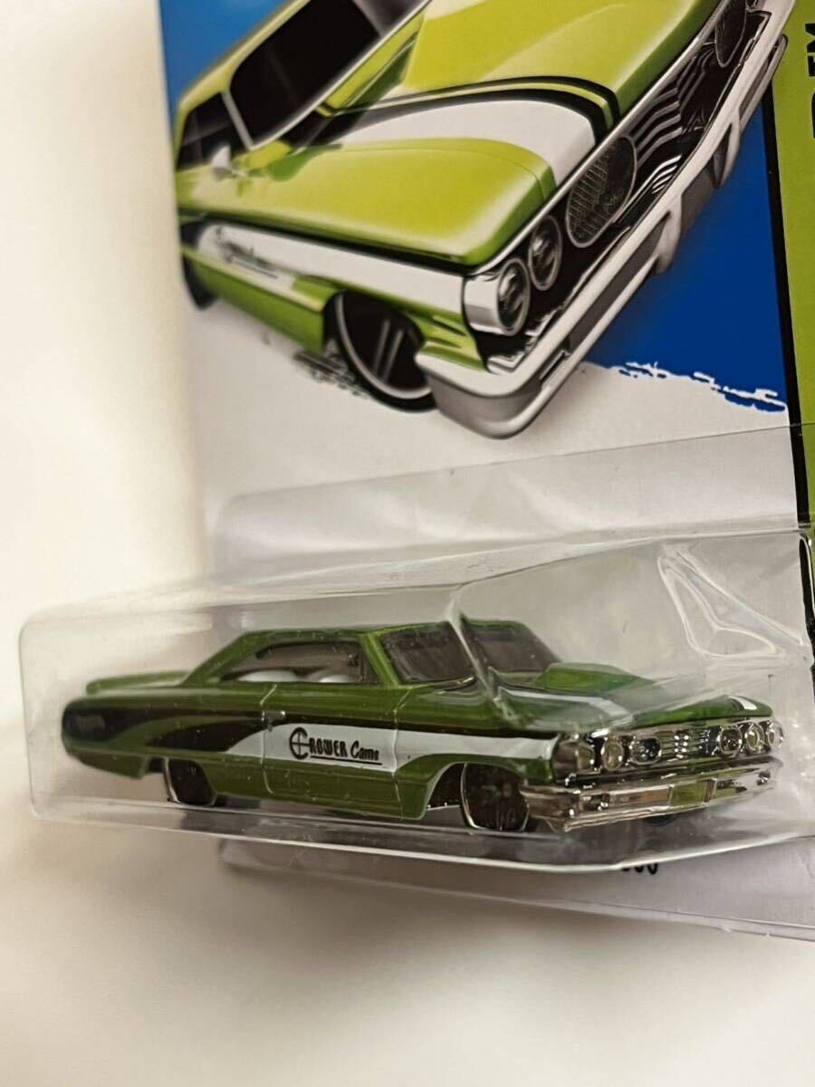 HW CUSTOM ‘64 GALAXIE 500 カスタム　ギャラクシー　メタリックグリーン　ホットウィール_画像2