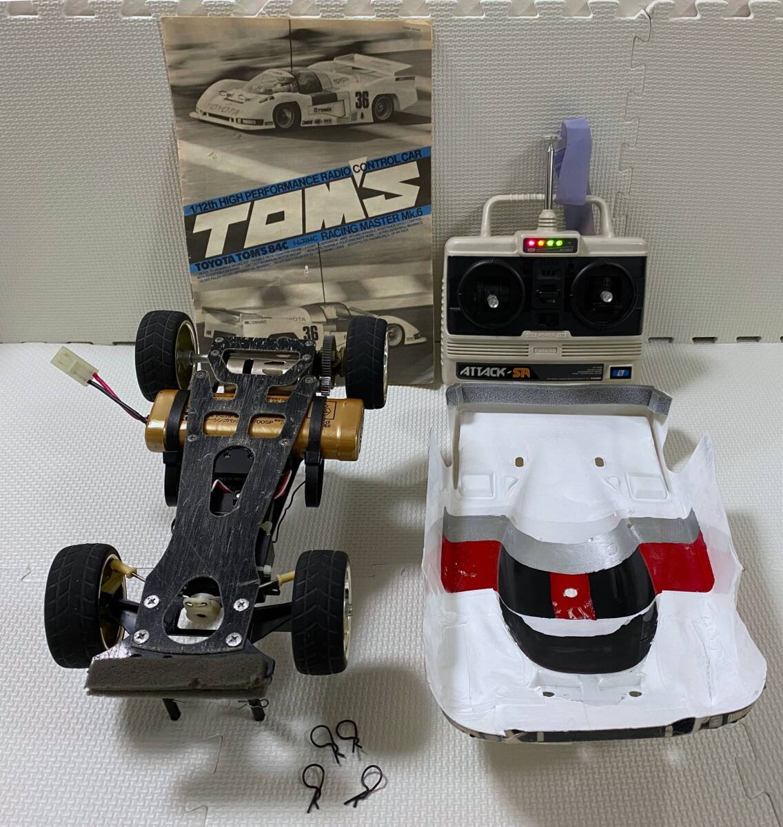 【旧車のためジャンク扱い】タミヤ TAMIYAトヨタ トムス84C TOYOTA TOM'S 84C 1/12 ロードスター AE86 ボディ フルセット_画像10