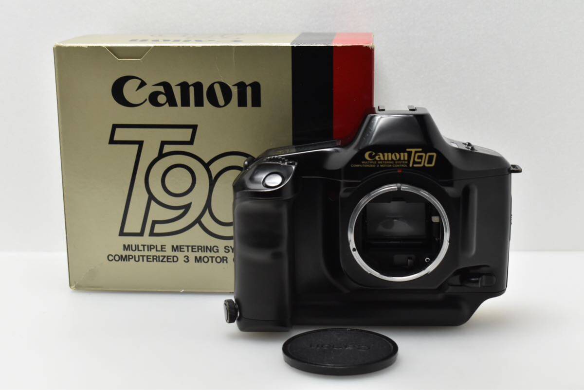 【B品】CANON キヤノン T90 縦位置シャッターレリーズ 付き［00295130］_画像1